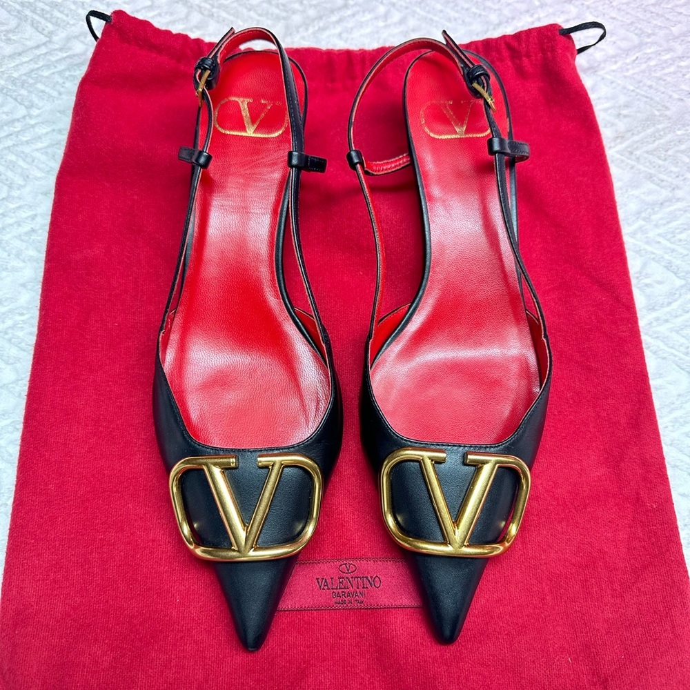 Valentino Garavani VLogo Slingback Pumps